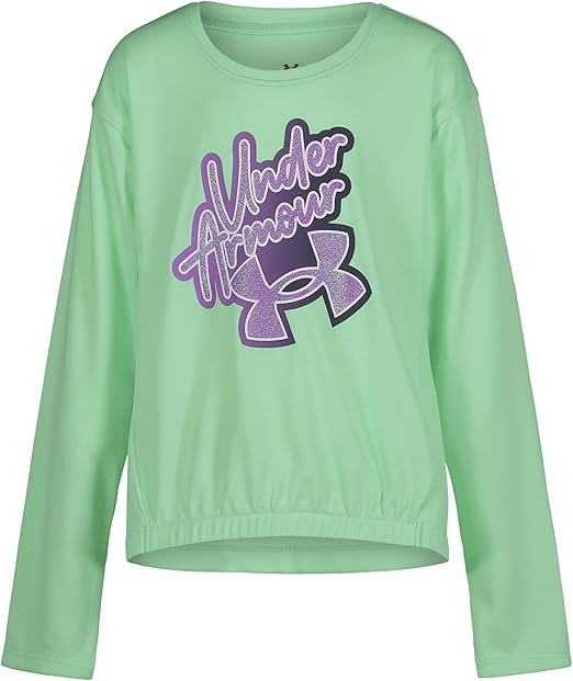 Under Armour Girls' Long Sleeve Shirt, Crewneck, Lightweight and Breathable