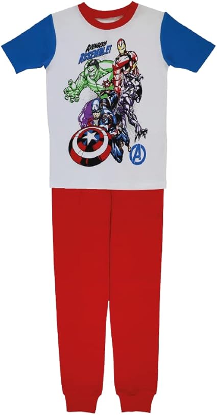 Marvel 2-Piece Snug-fit Cotton Pajama Set, Soft & Cute for Kids