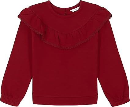 Lucky Brand Girls' Pullover Fleece Crewneck Sweatshirt