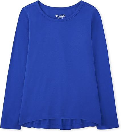 The Children's Place Girls' Long Sleeve High Low Top