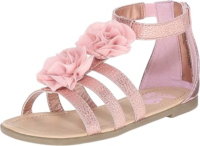 The Children's Place Zahara Rosette Gladiator Sandal (Little Kid/Big Kid)