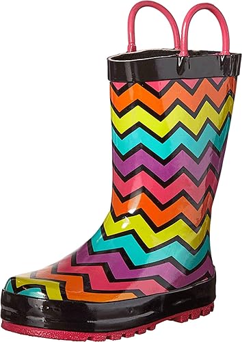 Western Chief Unisex-Child Kids Girls' Waterproof Easy-On Printed Rain Boot, 9 US Toddler