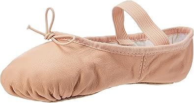 Bloch Dance Girl's Dansoft Full Sole Leather Ballet Slipper/Shoe, Pink, 7 X-Wide Toddler