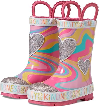 Western Chief Girl's Glitter Swirl Rain Boot