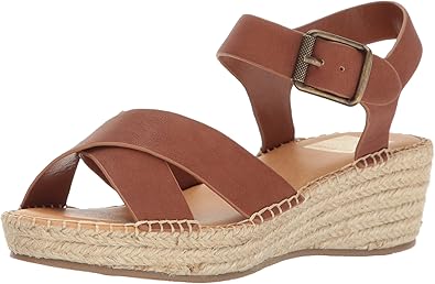 Dolce Vita Girl's Pamela Wedge Sandal, TAN Stella, 5 Medium US Little Kid