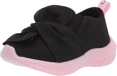 Carter's baby girls Marla Running Shoe, Black, 6 Toddler US