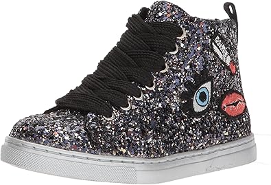 Dolce Vita Girl's Zaine Sneaker, Black Multi Glitter, 12 Medium US Little Kid