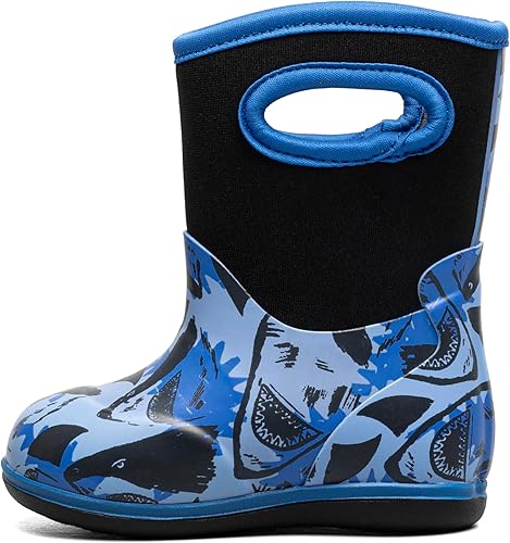 BOGS Unisex-Child Classic Sharks (Toddler) Rain Boot