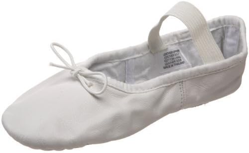 Bloch Dance Girl's Dansoft Full Sole Leather Ballet Slipper/Shoe, White, 7 X-Narrow Toddler