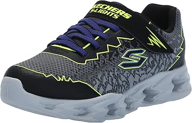 Skechers Vortex 2.0-ZORENTO Sneaker, Black/Yellow, 3.5 US Unisex Big Kid