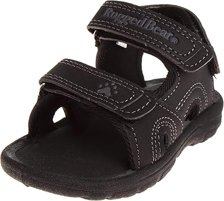 Rugged Bear Kids Boys Girls Open-Toe Outdoor Sport Water Sandals - beach pool slide adjustable strap shoes athletic summer (Toddler/Little Kid/Big Kid)