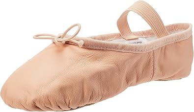 Bloch Dance Girl's Dansoft Full Sole Leather Ballet Slipper/Shoe, Pink, 8.5 X-Wide Toddler