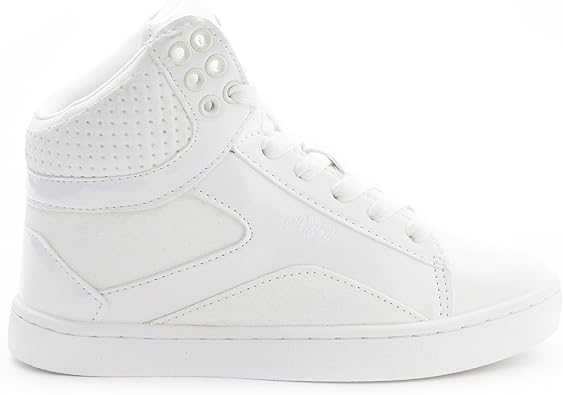 Pastry Youth Pop Tart Glitter High-Top Sneaker, White, 3 Little Kids