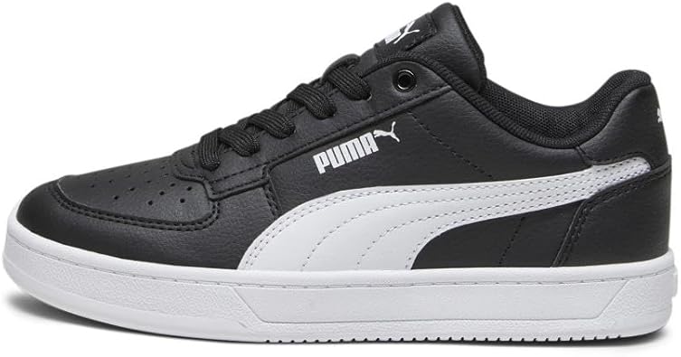 PUMA Caven Sneaker, V2 Black/White, 5.5 US Unisex Big Kid