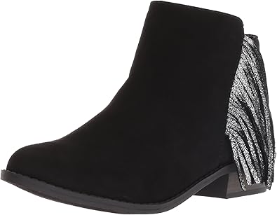 Dolce Vita Girl's SAIDY Ankle Boot, Black Microsuede, 12 M US Little Kid