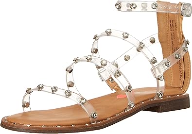 Steve Madden Girls Shoes Girls Travel Sandal, Rhinestone, 2 Little Kid