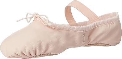 Bloch girls Bloch Girl's Dansoft Ii Leather Split Sole Ballet Shoe/Slipper Dance Shoe, Theatrical Pink, 13.5 Narrow Little Kid US