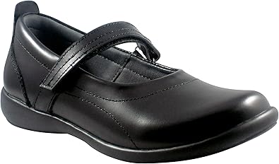 Little Girls Black Soft Leather Shoes, Carla 2M