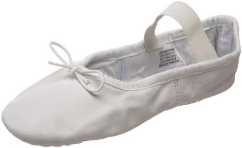 Bloch Dance Girl's Dansoft Full Sole Leather Ballet Slipper/Shoe, White, 9.5 X-Narrow Toddler