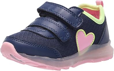 carter's Girls' Davita Light Sneaker, Navy, 5 M US Toddler