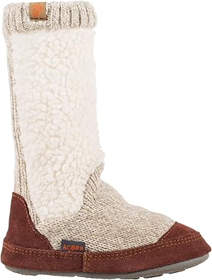 Acorn Unisex-Kid's Cozy Slouch Boot Slipper with Indoor/Outdoor Sole