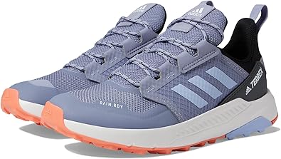 adidas Girl's Terrex Trailmaker Rain.RDY Hiking Shoes (Little Kid/Big Kid) Silver Violet/Blue Dawn/Black 6 Big Kid M