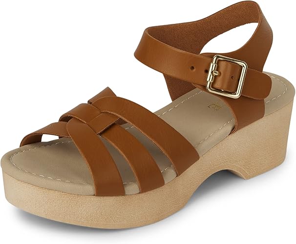 The Children's Place Girl's Open Toe Low Heel Clog Sandals