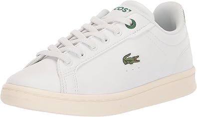 Lacoste Kid's Carnaby PRO Sneaker, WHT/GRN, 13