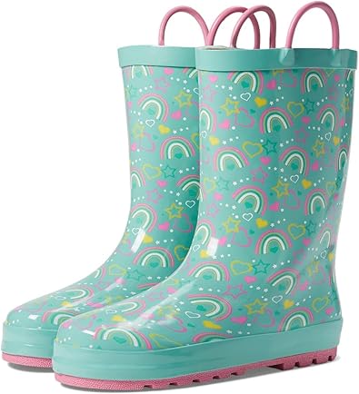 Western Chief Unisex-Child Confetti Rainbow Rain Boots (Toddler/Little Kid)