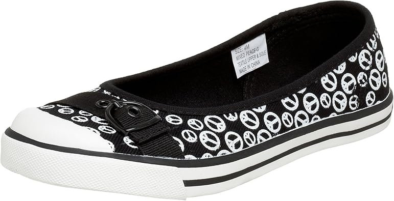 UNIONBAY Little Kid/Big Kid Mixed Peace Sneaker,Black,12.5 M US Little Kid