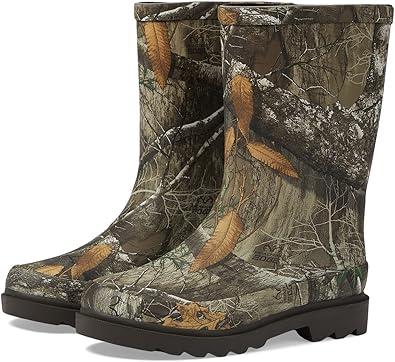 Western Chief Unisex-Child Realtree Mid Rain Boots (Little Big Kid)