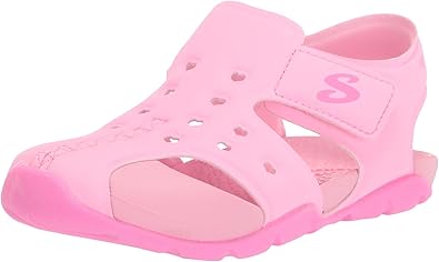 Skechers Girl's Side Wave-Heart Bliss Sandal Sneaker