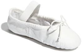 Bloch girls Bloch Girl's Dansoft Full Sole Leather Ballet Slipper/Shoe Dance Shoe, White, 7.5 Toddler US