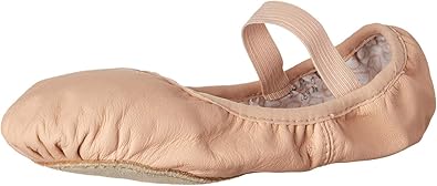 Bloch Child Ballet Shoes Toddler Shoes, Girls Shoes, High Durability Soft Leather Upper, Flexibility Full Suede Outsole, Pre-Sewn Elastic, 7 Narrow