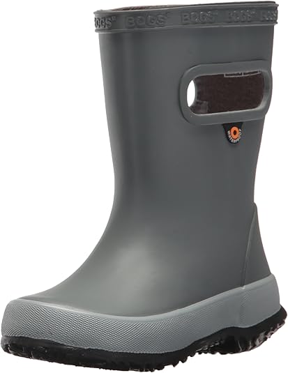 BOGS Unisex-Child Skipper Waterproof Rubber Boys and Girls Rain Boot