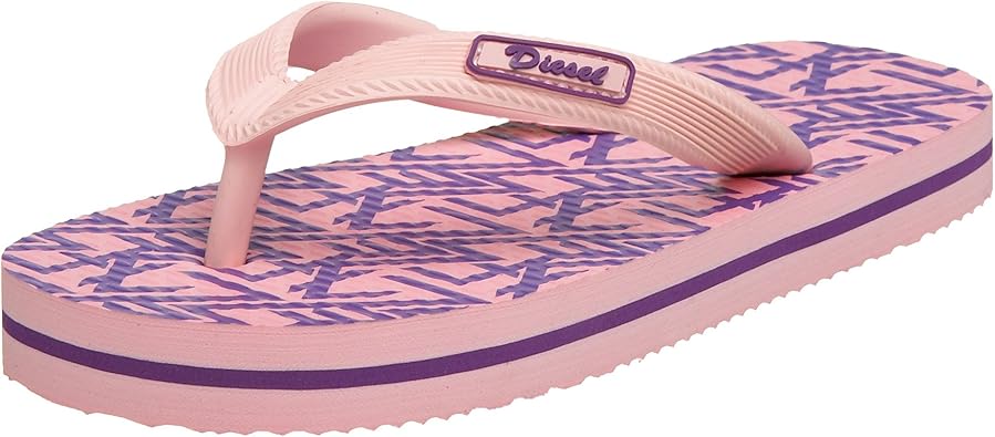 Diesel Little Kid/Big Kid Tour Maya Flip Flop,Pink/Purple,31.5 M EU/13.5 M US Little Kid