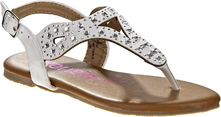 Cora Sandal, White, 13 Medium US Little Kid