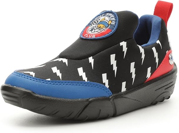 PUMA BMW M Motorsport Bao Kart Slip On Sneaker, Black White-Pop Red, 2.5 US Unisex Little Kid