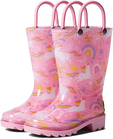 Western Chief Girl's Sparkle Unicorn PVC Rain Boot (Toddler/Little Kid)