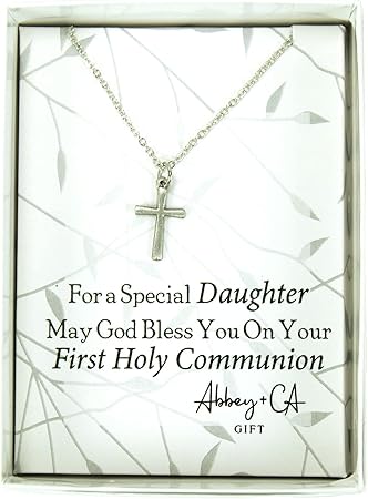 Cathedral Art Daughter Pendant Cross Necklace, 13