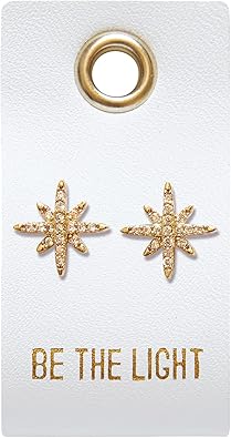 Creative Brands Faithworks - Rhinestone Stud Earrings, 1-Pair