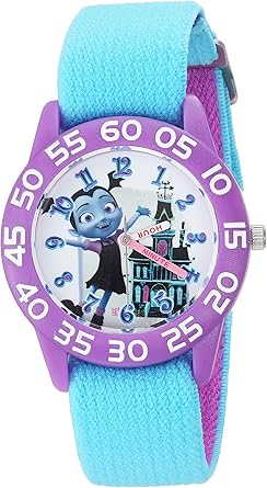 Disney Jr. Kids' Plastic Time Teacher Analog Quartz Nylon Strap Watch