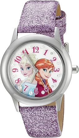 Disney Infinity Kids' W002506 Frozen Elsa & Anna Analog Display Analog Quartz Purple Watch