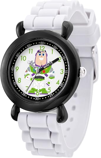 Disney 100 Kids' Plastic Time Teacher Analog Quartz Silicone Strap Watch