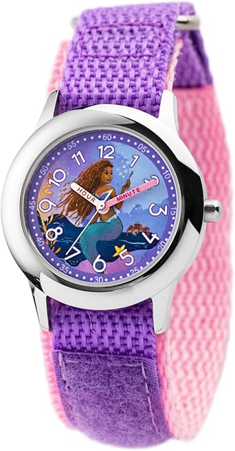 DISNEY The Little Mermaid Live Action Kids' Time Teacher Analog Quartz Watch