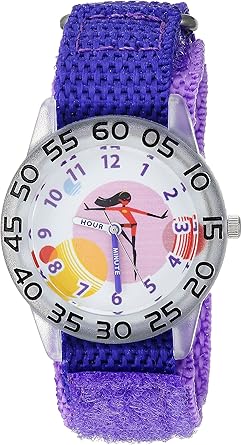 Disney The Incredibles Kids' Plastic Time Teacher Analog Quartz Nylon Strap Watch