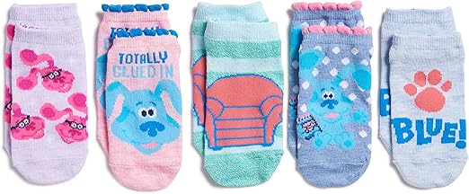 Nickelodeon Girls' Blues Clues & You 5 Pack Shorty Socks