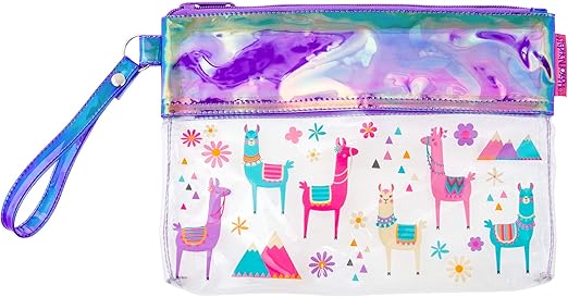 Stephen Joseph Kids' Toddler Iridescent Pouch, Llama, Size