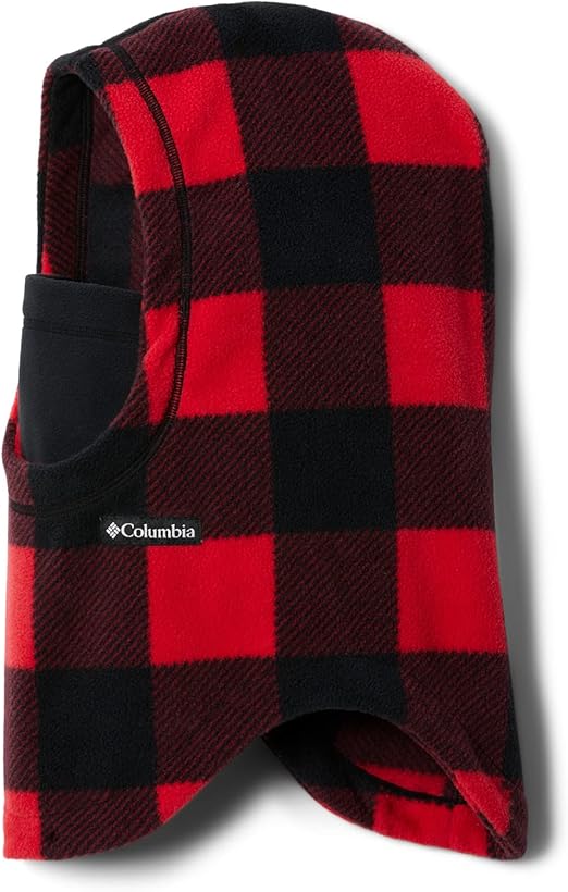 Columbia Youth Unisex Frosty Trail Balaclava, Mountain Red Check Print, Small/Medium