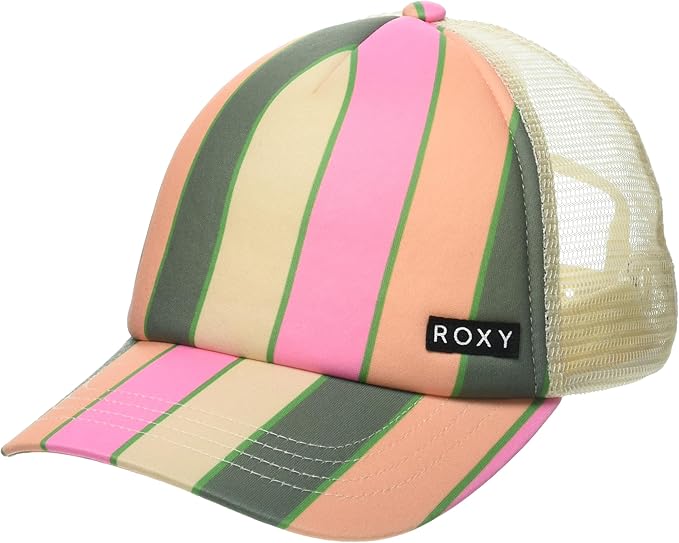 Roxy Girls' Honey Coconut Trucker Hat - Adjustable Mesh Cap for Girls, Lightweight & Breathable, Perfect for Summer B